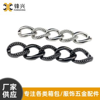 女士包包点钻合金纽链侧身华体会app登录入口-华体会(中国)
 diy斜挎包配件金属挂链定制